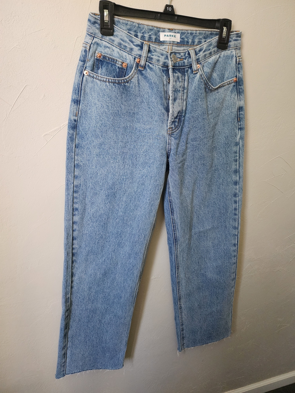 Parke Light Blue Women's Straight Jeans - Size 27